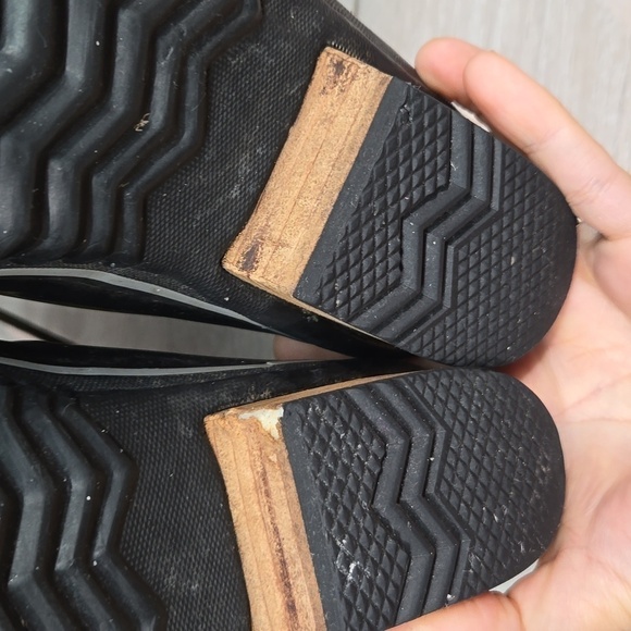 Sorel Women Ankle Leather Rubber Duck shoes boots sz 8.5 - Picture 11 of 12